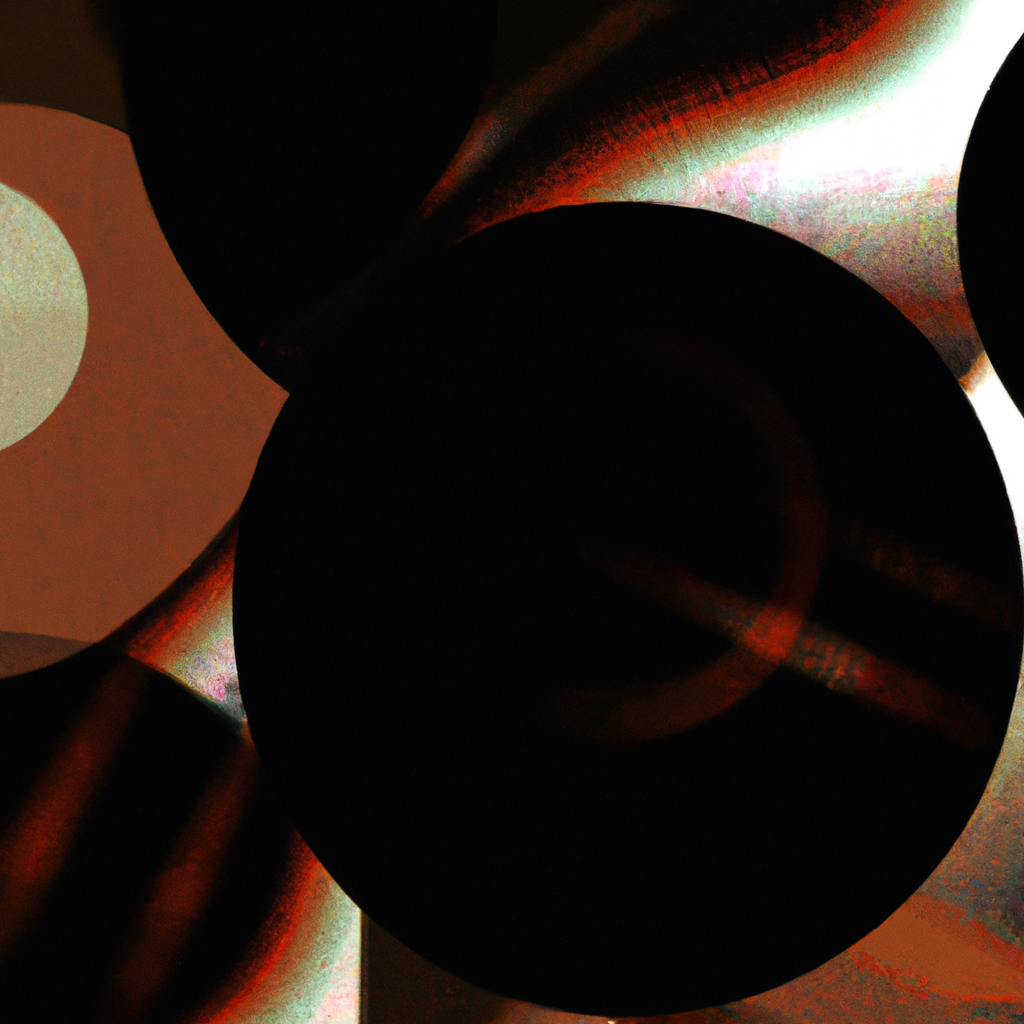 Стильный фон с цветными бликами и стеклянными панелями